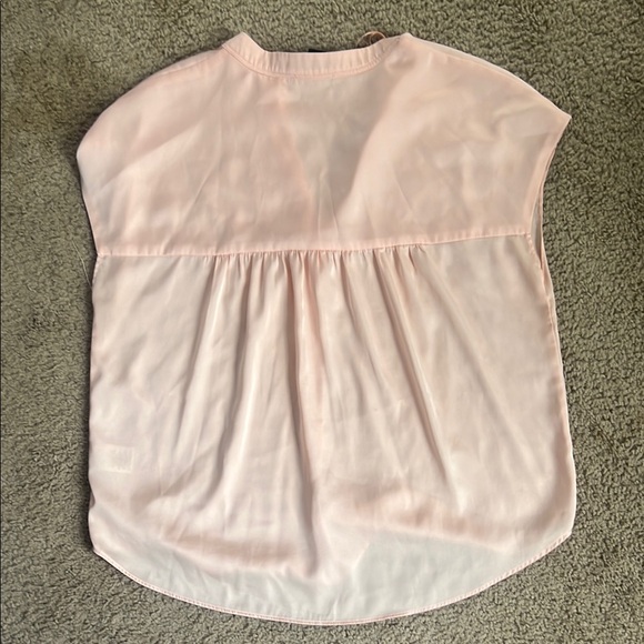RACHEL Rachel Roy Pink Boxy V-Neck Cap Sleeve Blouse - Picture 3 of 3